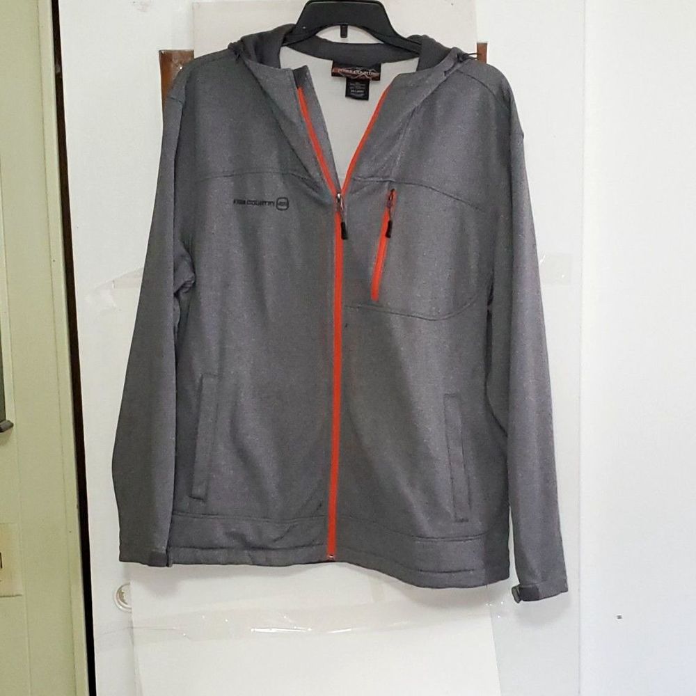 Free Country Men's Hooded Jogging Running Jacket Zip Front Size XXL